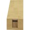 Ekena Millwork 3-inch W x 6-inch D x 6-inch H Olympic Rough Cedar Woodgrain TimberThane Knee Brace, Primed BRCUR03X06X06OLYRCPR - alternate 6